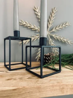 VIAMAJA Lysestager<Lysestage Black Nora Big
