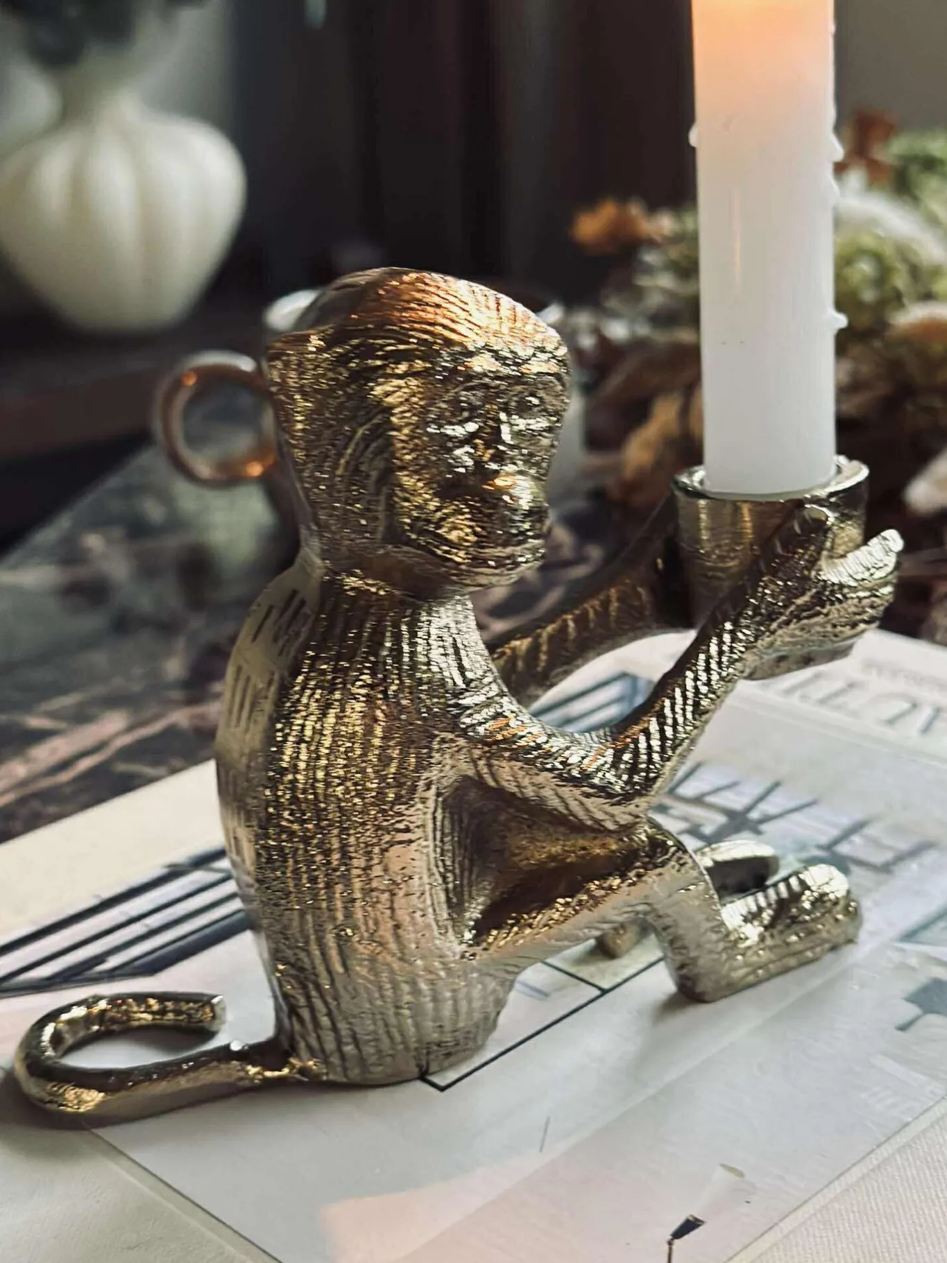 VIAMAJA Lysestager|Jul<Lysestage MONKEY