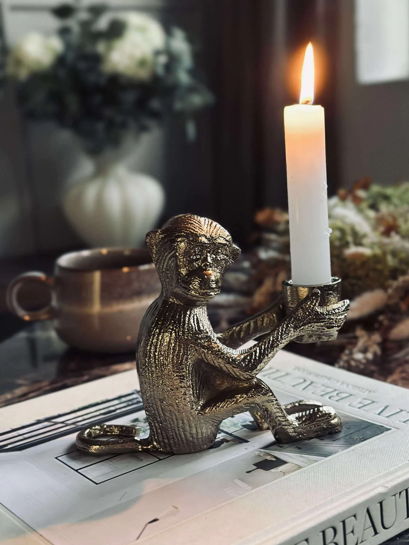 VIAMAJA Lysestager|Jul<Lysestage MONKEY