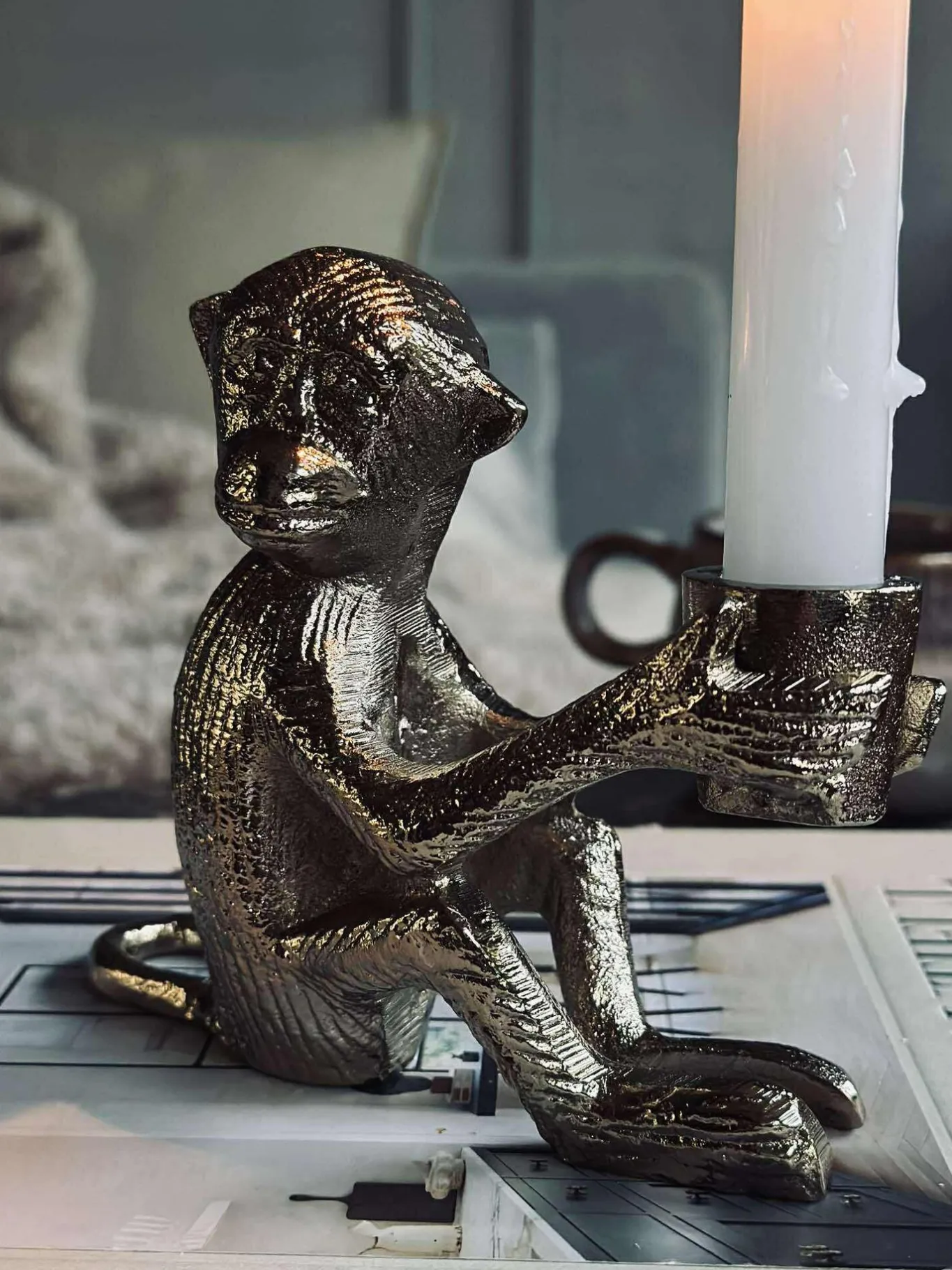 VIAMAJA Lysestager|Jul<Lysestage MONKEY