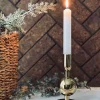 VIAMAJA Lysestager|Jul<Lysestage NOYA - Gold 13,5 cm