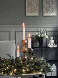 VIAMAJA Lysestager|Jul<Lysestage Oliven