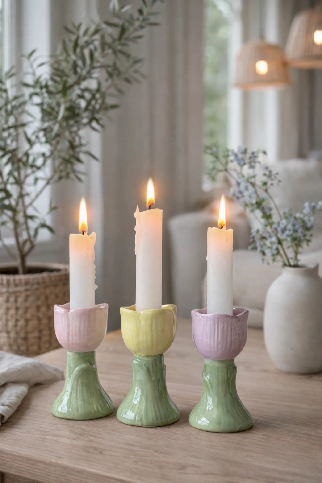 VIAMAJA Lysestager|Påske<Lysestage Tulipan - Flere farver