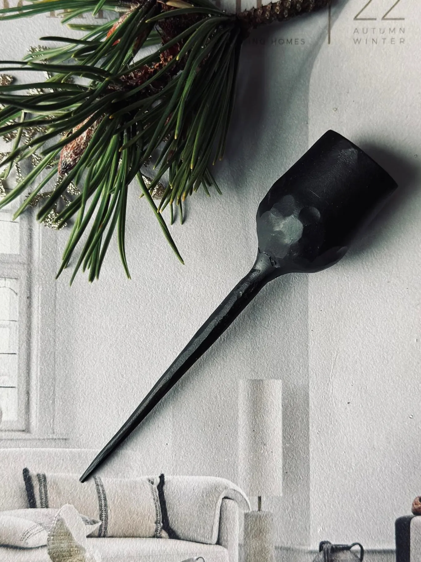 VIAMAJA Lysestager|Jul<Lysholder med spyd - 13 cm