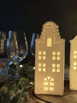 VIAMAJA Lysestager|Lyshuse<Lyshus med led - WHITE MIX