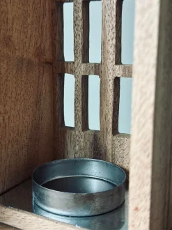 VIAMAJA Lysestager|Lyshuse<Lyshus Wood - Small