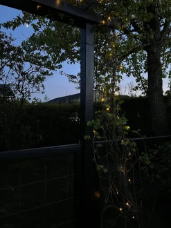 VIAMAJA Lys Og Led|Udendørs Led<Lyskæde med 60 led lys - solceller - Ekstra kraftig