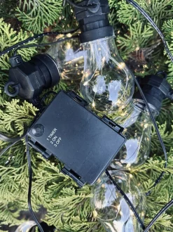 VIAMAJA Udendørs Led|Lyskæde Til Batteri<Lyskæde med Batteriboks – Til inde og ude