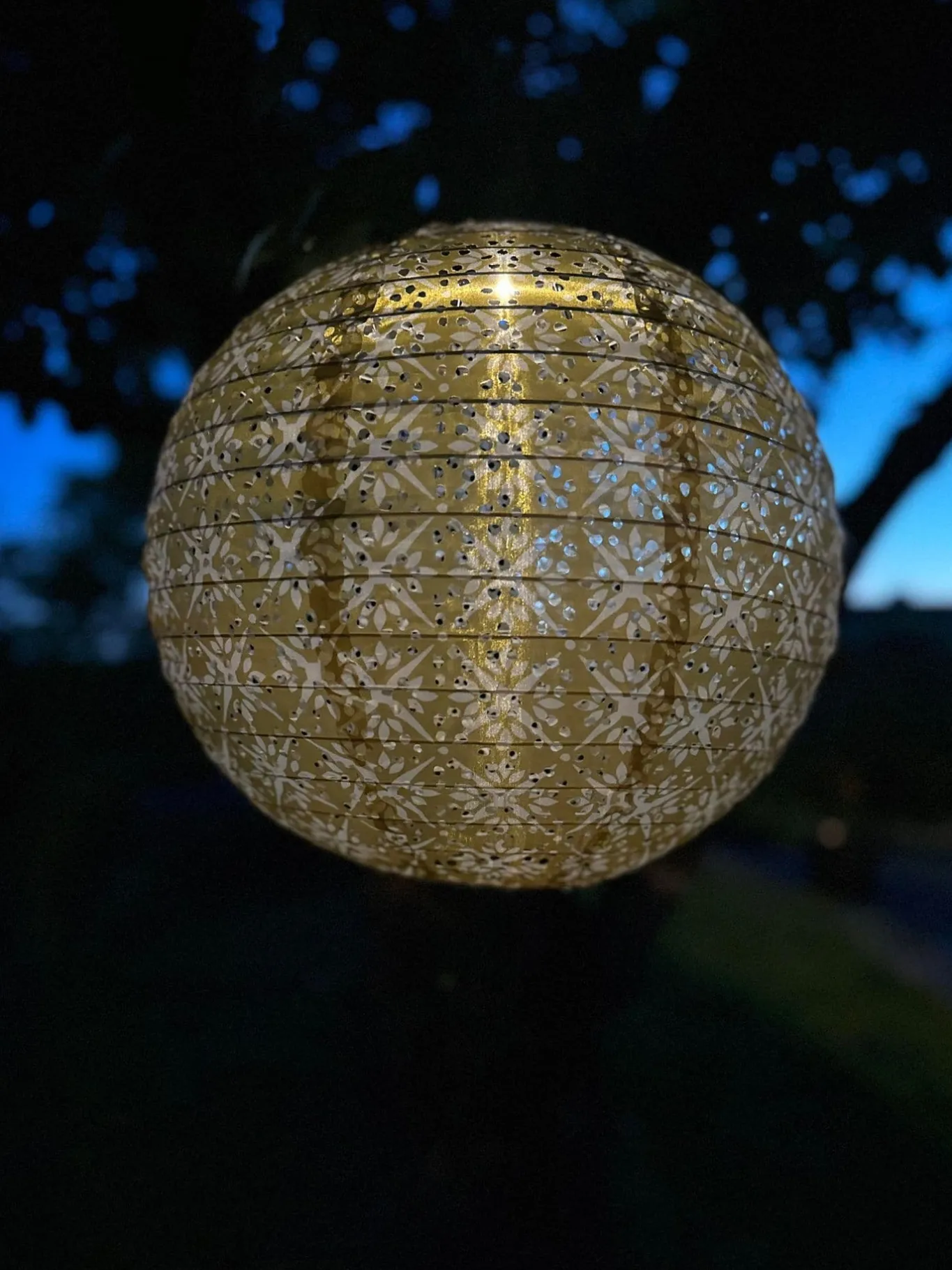 VIAMAJA Lys Og Led|Udendørs Led<Lyskugle med solceller - SUMMER GOLD