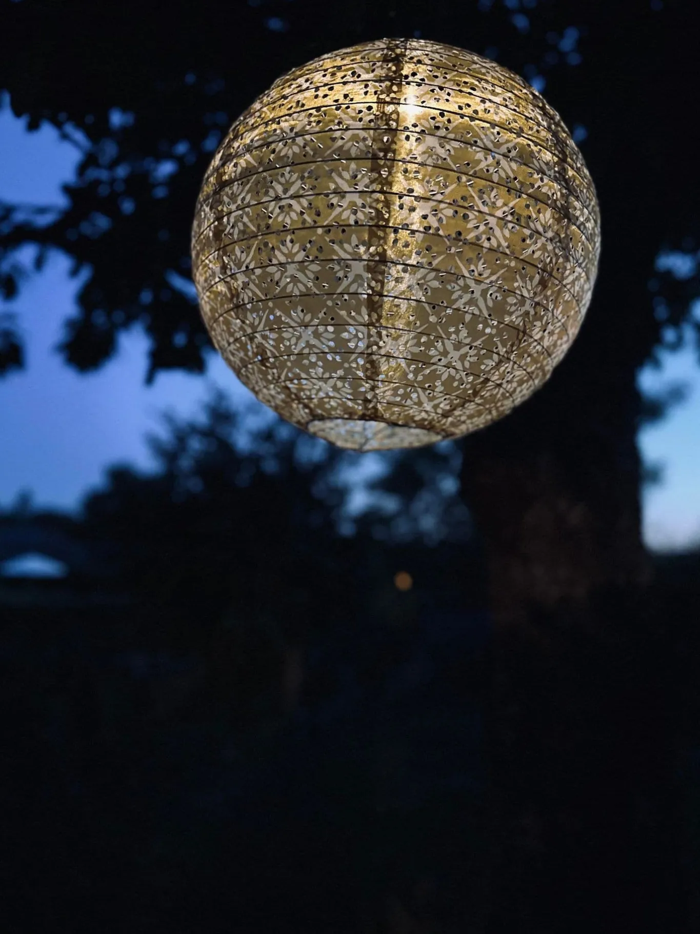 VIAMAJA Lys Og Led|Udendørs Led<Lyskugle med solceller - SUMMER GOLD