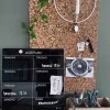 VIAMAJA Tavler Og Whiteboards|Tavler Og Whiteboards<Magnetisk ugetavle 45x45 cm Sort glas