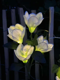 VIAMAJA Lys Og Led|Udendørs Led<Magnolia med solceller - Hvid