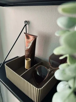 VIAMAJA Makeup Opbevaring|Kreativ Opbevaring<Makeup organiser med opdeling – Taupe