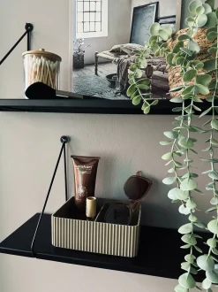 VIAMAJA Makeup Opbevaring|Kreativ Opbevaring<Makeup organiser med opdeling – Taupe