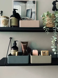 VIAMAJA Makeup Opbevaring|Kreativ Opbevaring<Makeup organiser med opdeling – Grå
