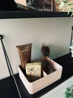 VIAMAJA Makeup Opbevaring|Kreativ Opbevaring<Makeup organiser med opdeling – Rosa