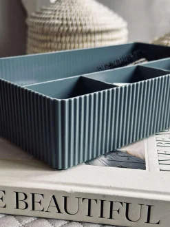 VIAMAJA Makeup Opbevaring|Kreativ Opbevaring<Makeup organiser med rumopdeling - Grå