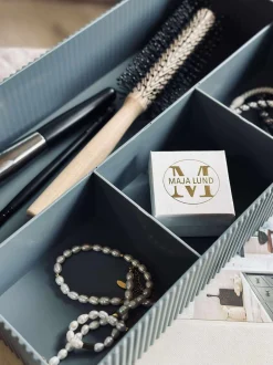 VIAMAJA Makeup Opbevaring|Kreativ Opbevaring<Makeup organiser med rumopdeling - Grå