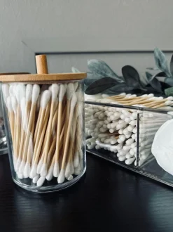 VIAMAJA Tilbehør Til Badeværelse|Opbevaring Til Badeværelse<Makeup organizer i akryl - 200 vatpinde