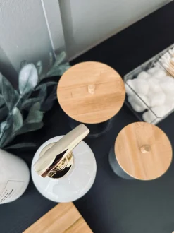 VIAMAJA Tilbehør Til Badeværelse|Opbevaring Til Badeværelse<Makeup organizer i akryl - 200 vatpinde