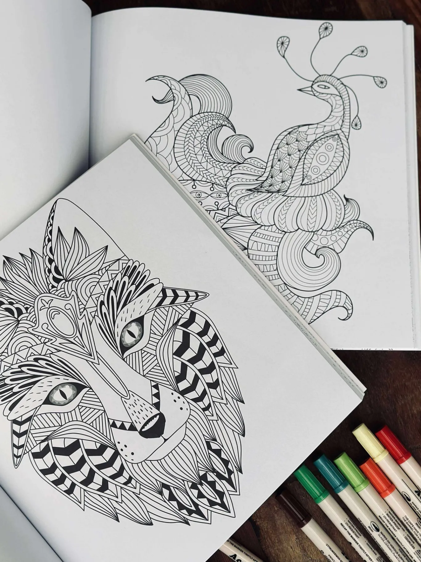 VIAMAJA Kontorartikler|Art Therapy<Malebog for voksne - Animal MIX