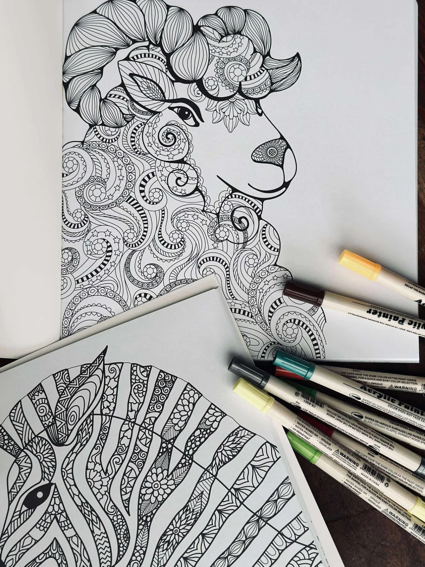 VIAMAJA Kontorartikler|Art Therapy<Malebog for voksne - Animal MIX