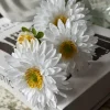 VIAMAJA Blomster<Marguerit stilk 60 cm - Hvid