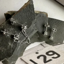 VIAMAJA Ørestikker<Mix box m. 4 øreringe - Jessica Sterling silver