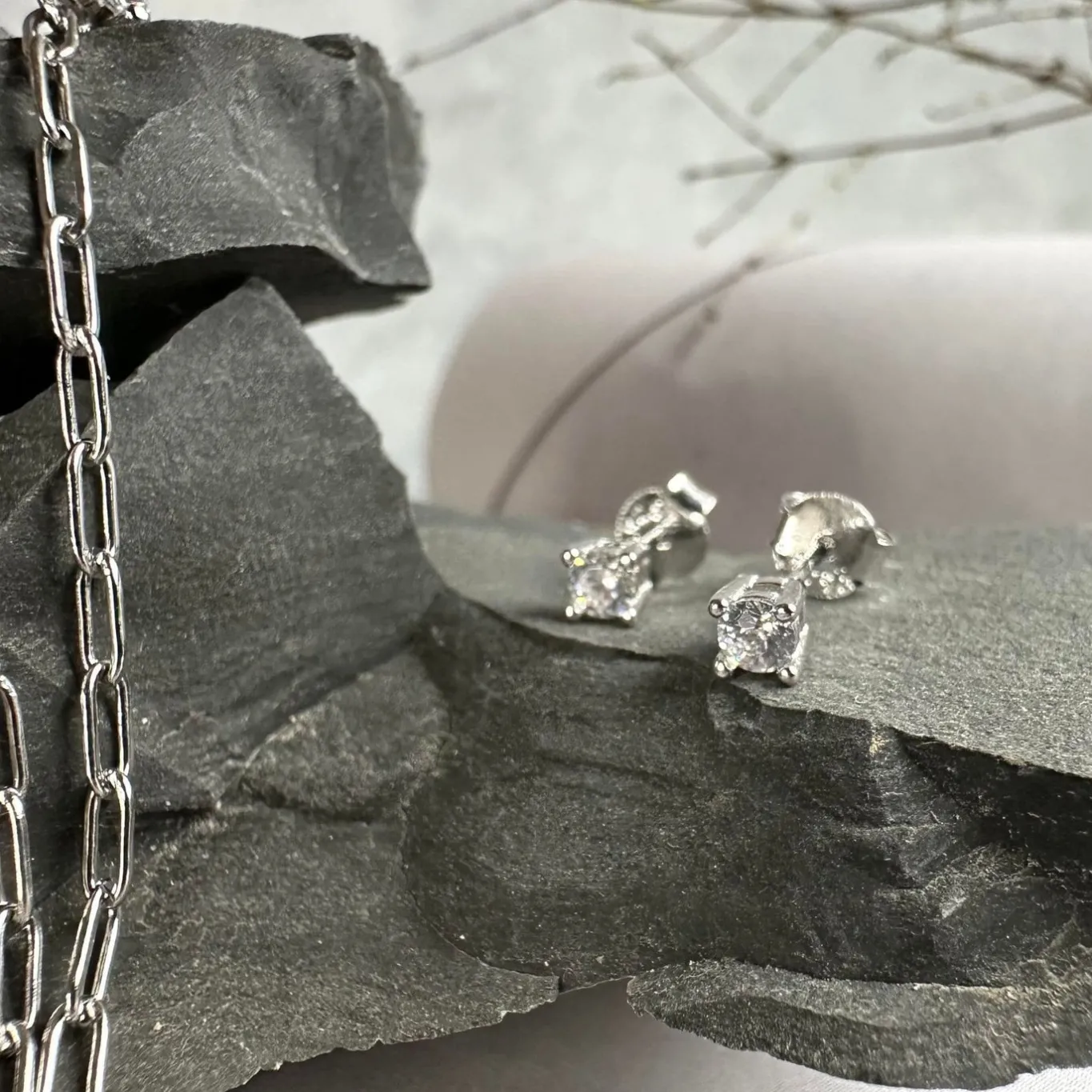 VIAMAJA Ørestikker<Mix box m. 4 øreringe - Jessica Sterling silver
