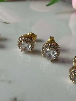 VIAMAJA Ørestikker<Mix box med 6 øreringe - Bea 18k forgyldt