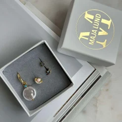 VIAMAJA Ørestikker<Mix box OLYMPIA med 4 øreringe - Sterling Silver