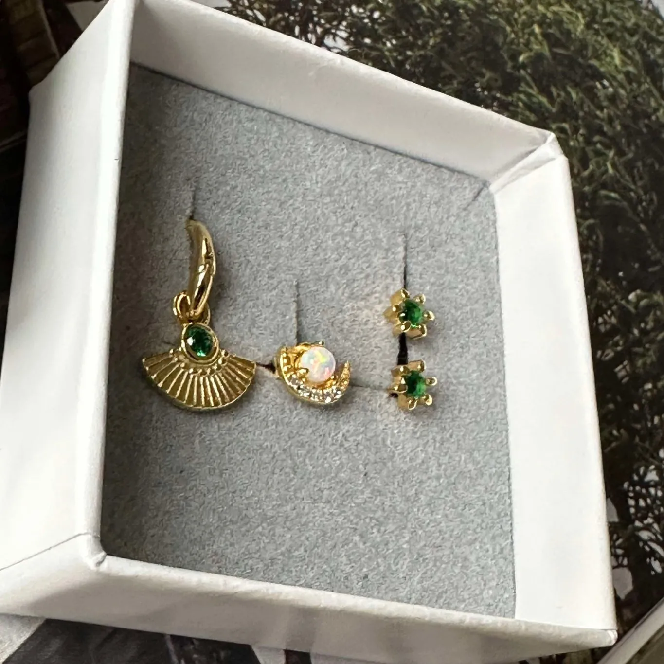 VIAMAJA Ørestikker<Mix box TULISA med 4 øreringe - Sterling Silver