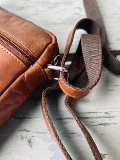 VIAMAJA Cross Body|Læder Tasker<Mobiltaske / Crossover – Cognac Daily