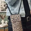 VIAMAJA Cross Body|Læder Tasker<Mobiltaske / Crossover Daily Leopard - Small