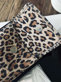 VIAMAJA Cross Body|Læder Tasker<Mobiltaske / Crossover Daily Leopard - Small
