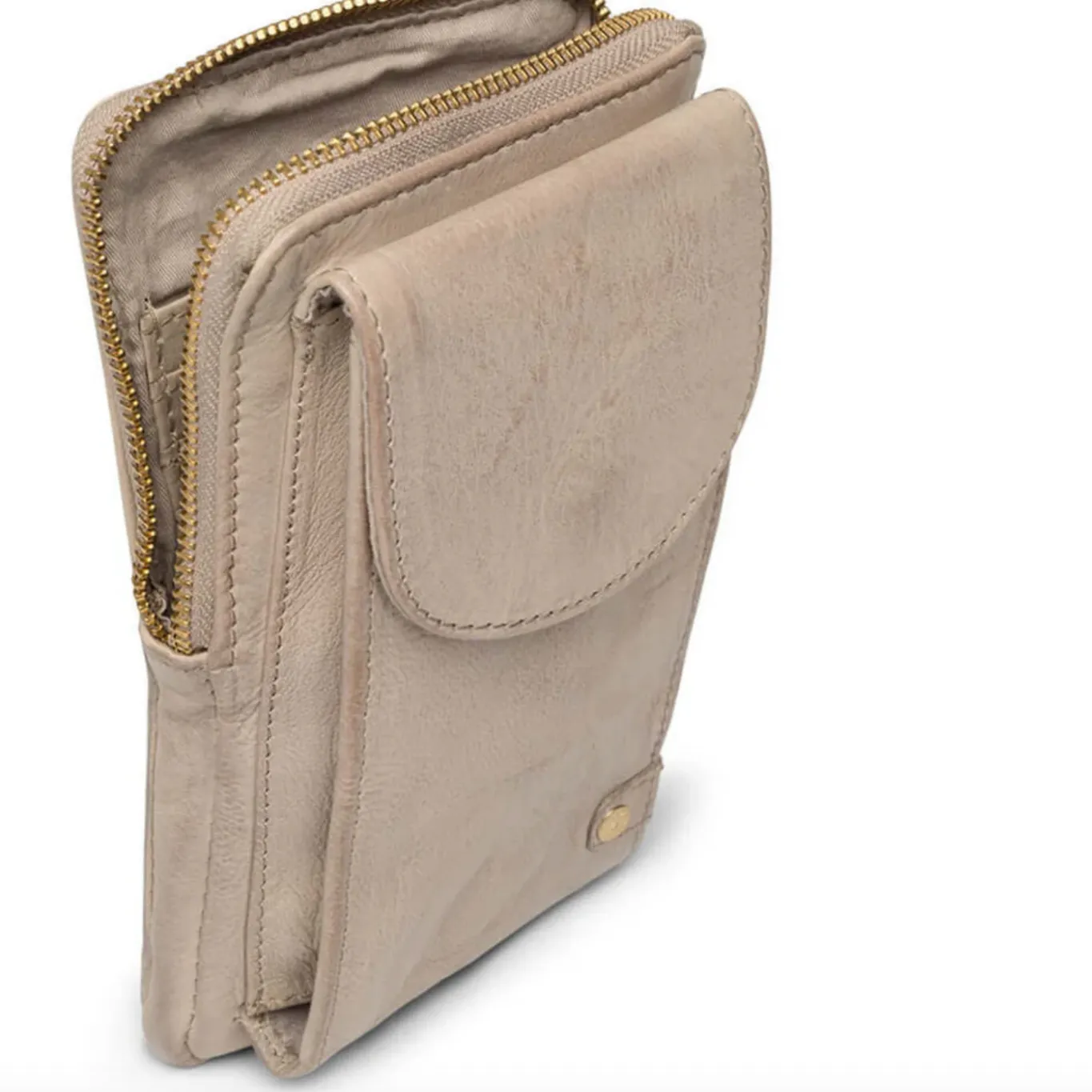 VIAMAJA Læder Tasker|Mobiltasker<Mobiltaske - Sand / gold