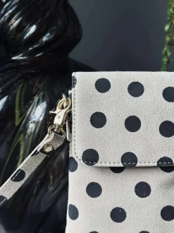 VIAMAJA Læder Tasker|Mobiltasker<Mobiltaske Blacks dots