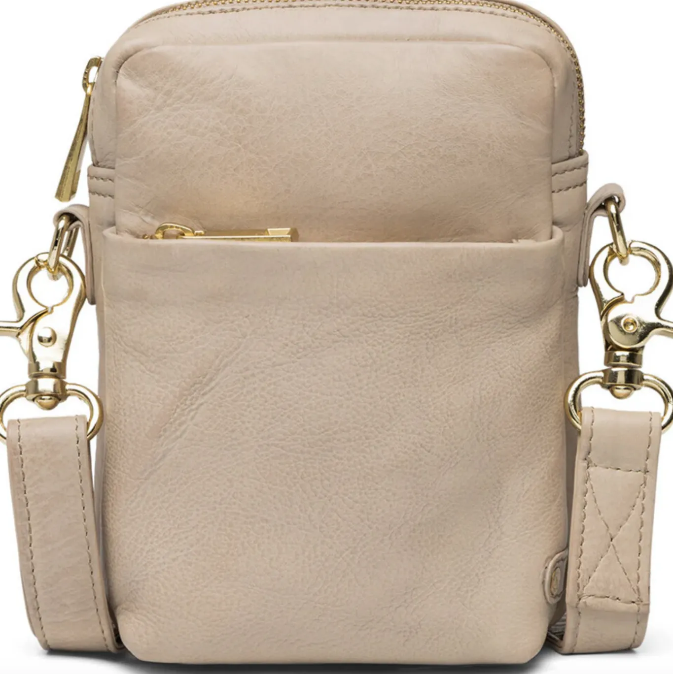VIAMAJA Læder Tasker|Mobiltasker<Mobiltaske Liva - Sand / Gold