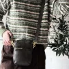 VIAMAJA Læder Tasker|Mobiltasker<Mobiltaske Liva Army