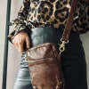 VIAMAJA Læder Tasker|Mobiltasker<Mobiltaske Liva Brandy i kalveskind