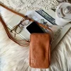VIAMAJA Læder Tasker|Mobiltasker<Mobiltaske Misse - Cognac / silver