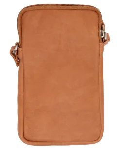 VIAMAJA Læder Tasker|Mobiltasker<Mobiltaske Misse - Cognac / silver