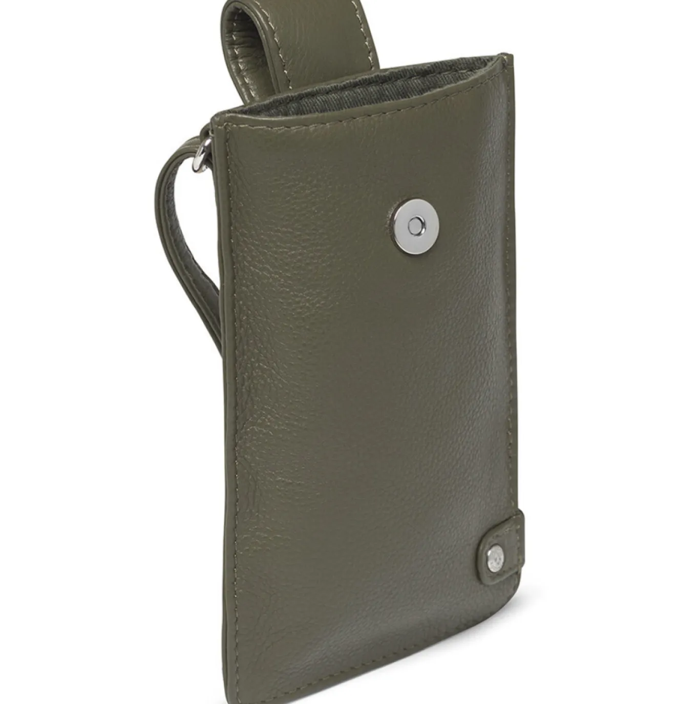 VIAMAJA Læder Tasker|Mobiltasker<Mobiltaske Small Aura Army