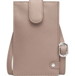 VIAMAJA Læder Tasker|Mobiltasker<Mobiltaske Small Aura Dusty taupe