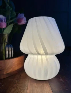 VIAMAJA Lamper|Mushroom Lamper<Mushroom Medium – Hvid mundblæst glas