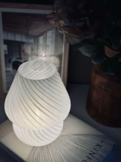 VIAMAJA Lamper|Mushroom Lamper<Mushroom Medium – Hvid mundblæst glas
