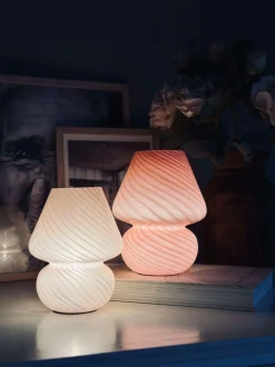 VIAMAJA Lamper|Mushroom Lamper<Mushroom Medium – Hvid mundblæst glas