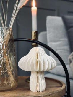 VIAMAJA Interiør|Pynte Genstande<Mushroom paper small - Creme