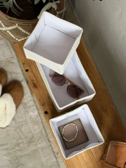 VIAMAJA Garderobe Opbevaring|Entre Opbevaring<Opbevaring BELLA sæt med 3 kasser