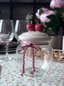 VIAMAJA Køkken Opbevaring<Opbevaringsglas med kirsebær - 1200ml